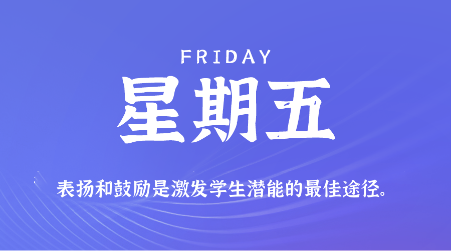 04月03日,星期五,小职博客带你每天60秒读懂世界!